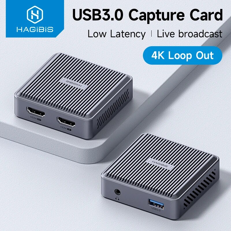 Hdmi Cable - Hagibis 4K HDMI-kompatible Videoaufnahmekarte Loop Out