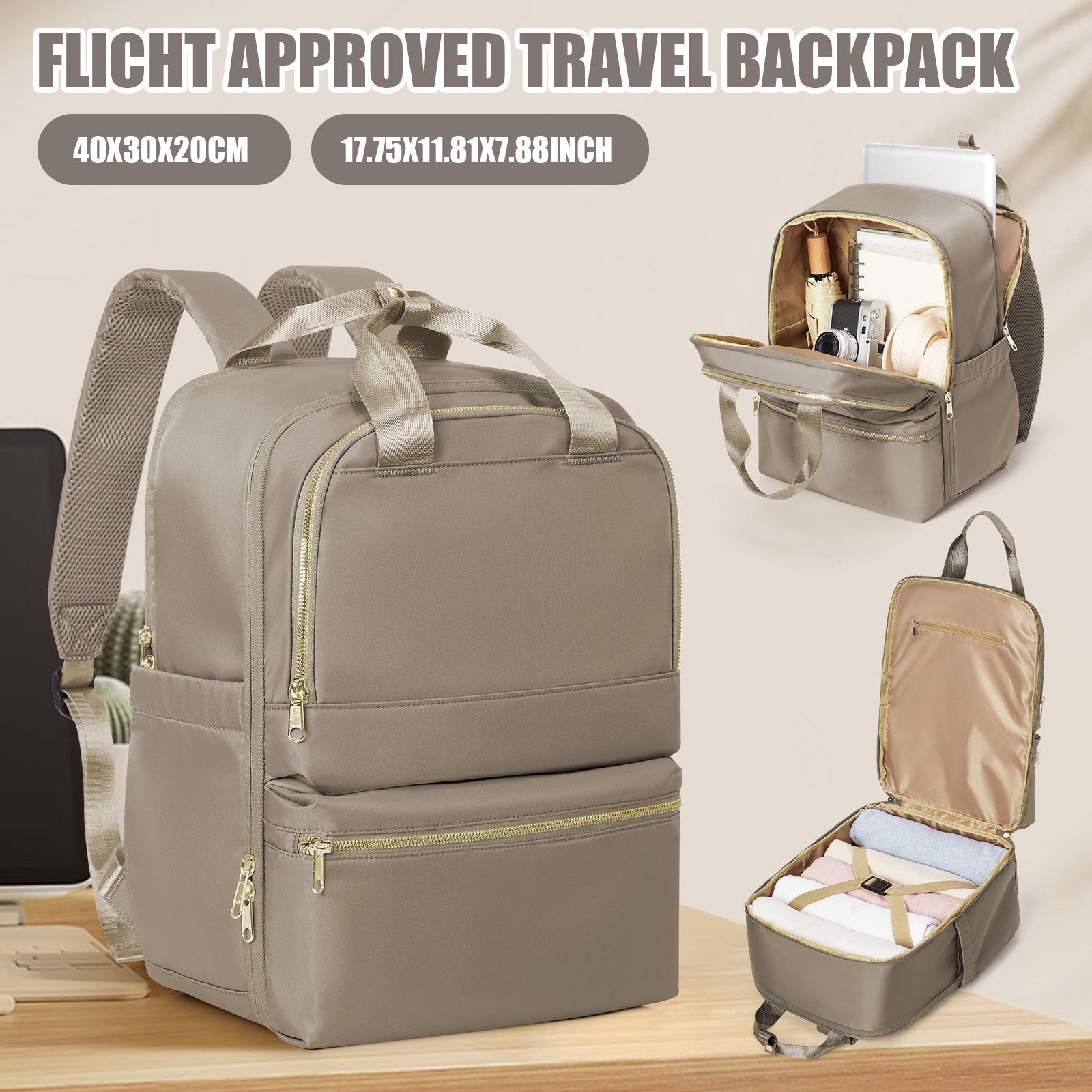 Laptop Original Accessories - Ryanair 40x30x20 Reiserucksack für Damen, Lehrer-Chefrucksack,