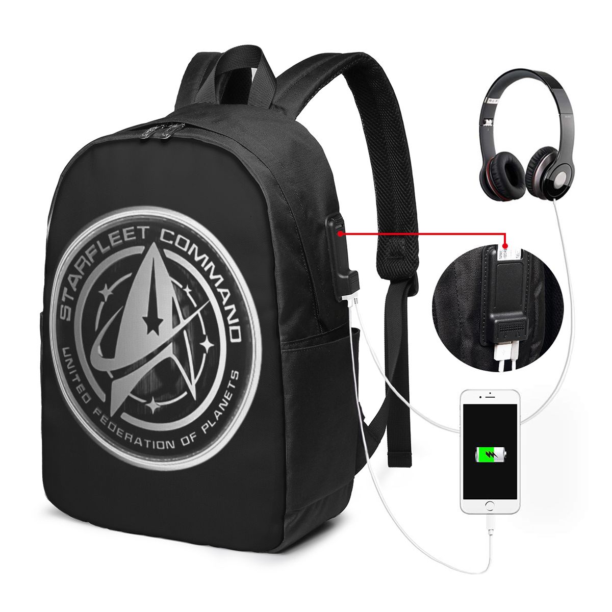 Laptop Bag - Star Treks Science-Fiction-TV-Serie Rucksack, Reisetasche für
