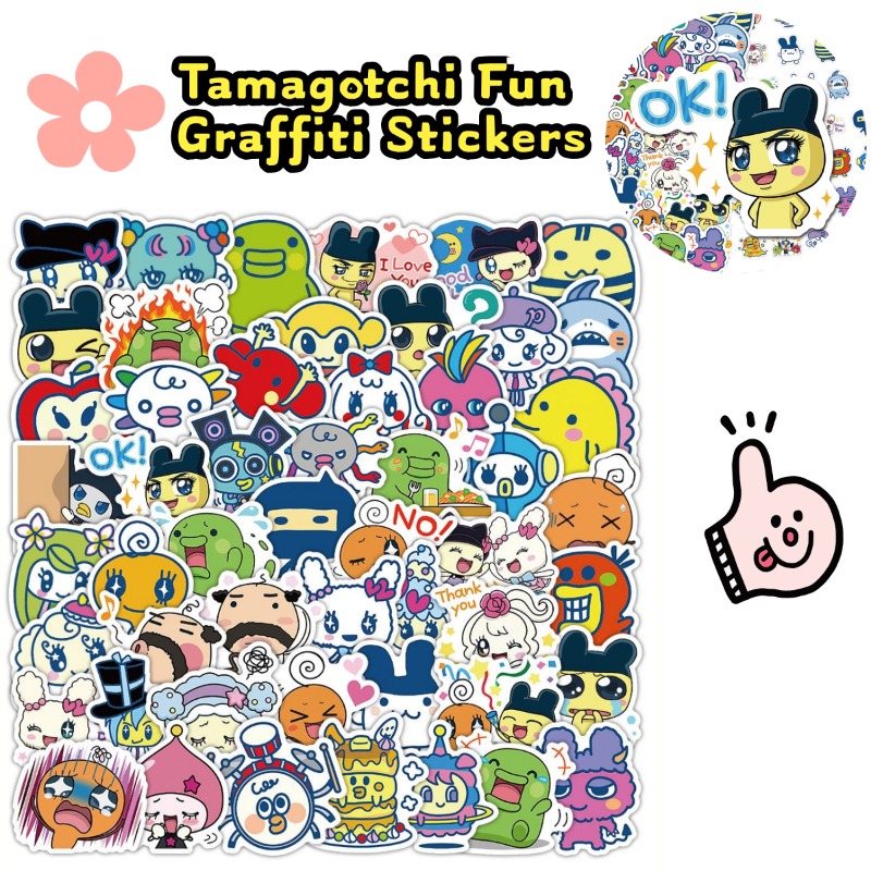 Laptop Original Accessories - Japanische Tamagotchi-Aufkleber Elektronisches Haustier Mametchi Kuchipatchi