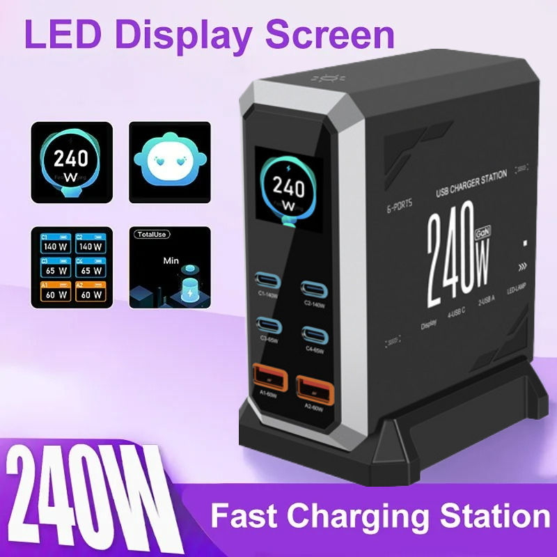 NEU 2026 240W GaN-Ladegerät 6- – Laptop Charger Bewertung und Preis