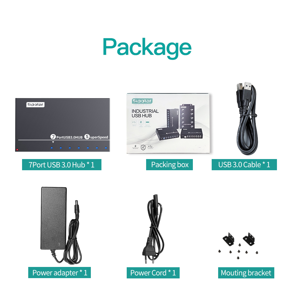 A173 7 Ports USB3.0 Metall-Ind – Usb Hub Bewertung und Preis